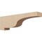 Ekena Millwork 5"W x 30"D x 10"H Thin Newport Rough Cedar Woodgrain TimberThane Corbel, Primed Tan CORUR05X30X10NEWRCPR - alternate 1